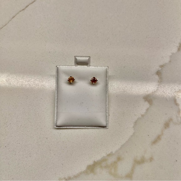 Sterling silver 925 Citrine Earrings - Picture 2 of 8